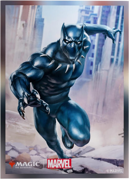Gamegenic | Magic: The Gathering | Marvel Super Heroes Premium Art Sleeves - Black Panther | Trading Card Game Accessory | Ages 13+