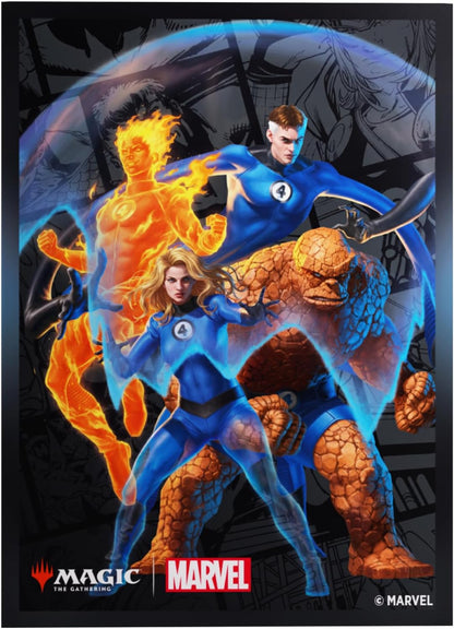 Gamegenic | Magic: The Gathering | Marvel Super Heroes Premium Art Sleeves - The Fantastic Four | Trading Card Game Accessory | Ages 13+