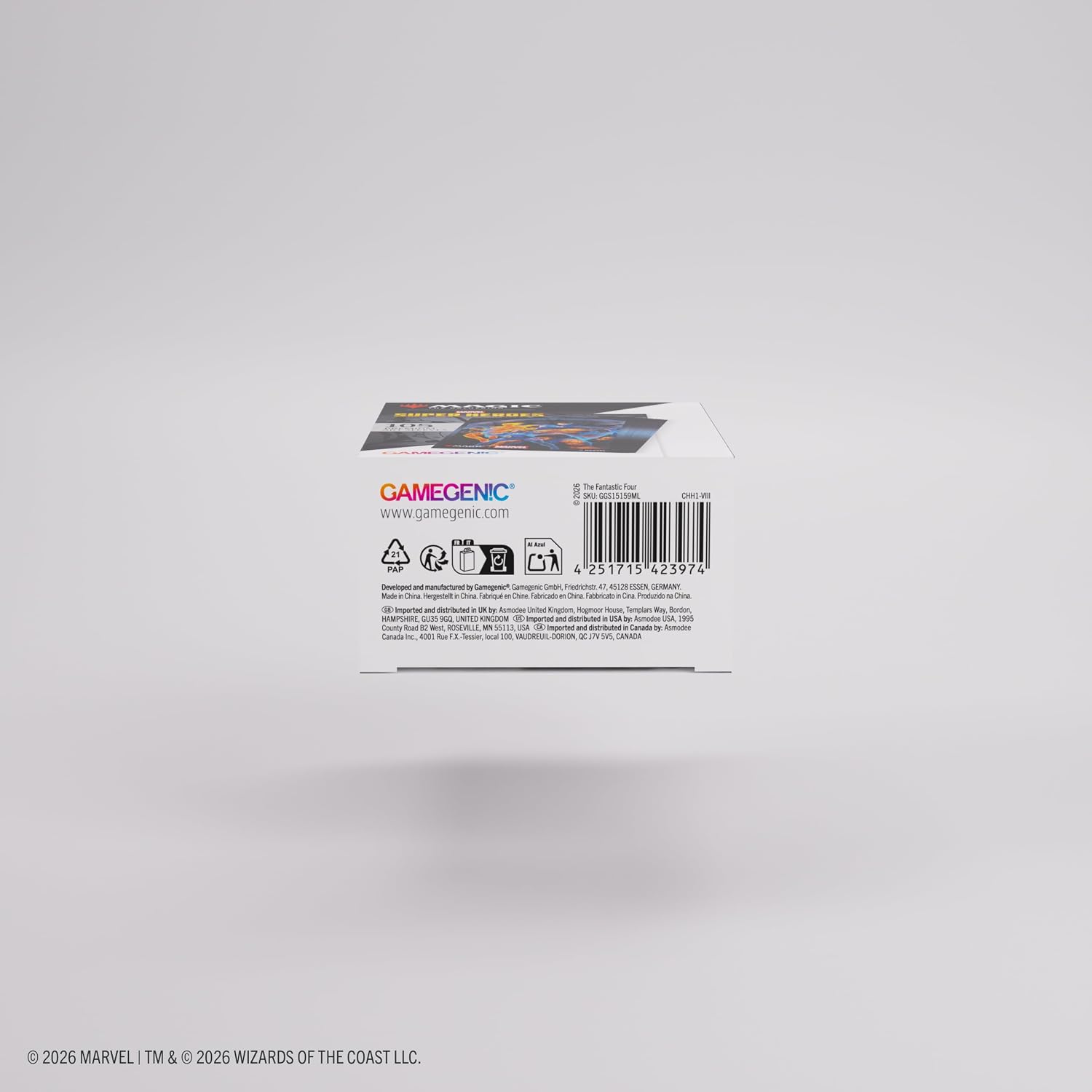Gamegenic | Magic: The Gathering | Marvel Super Heroes Premium Art Sleeves - The Fantastic Four | Trading Card Game Accessory | Ages 13+