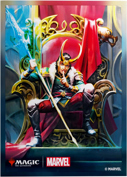 Gamegenic | Magic: The Gathering | Marvel Super Heroes Premium Art Sleeves - Loki/Doctor Doom | Trading Card Game Accessory | Ages 13+