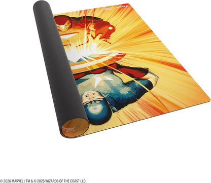 Gamegenic | Magic: The Gathering | 2P Playmat | Iron Man/Captain America | Gamegenic | Magic: The Gathering | Marvel Super Heroes Prime 2-Player Playmat | Iron Man/Captain America