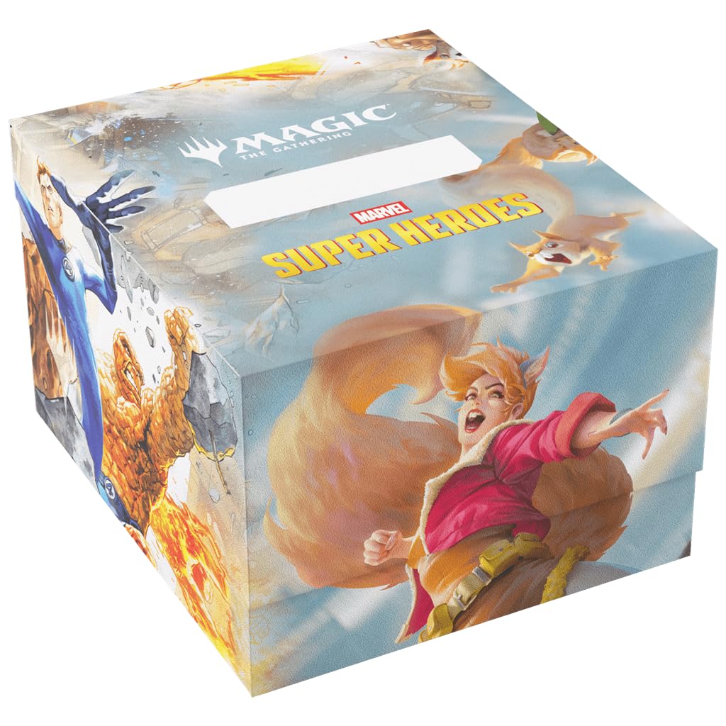 Gamegenic | Magic: The Gathering | Marvel Super Heroes Soft Crate 100+ XL Sideloading - The Fantastic Four/Go Nuts! | Trading Card Game Accessory | Ages 13+
