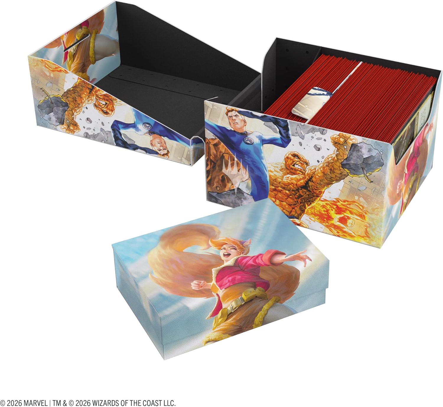 Gamegenic | Magic: The Gathering | Marvel Super Heroes Soft Crate 100+ XL Sideloading - The Fantastic Four/Go Nuts! | Trading Card Game Accessory | Ages 13+
