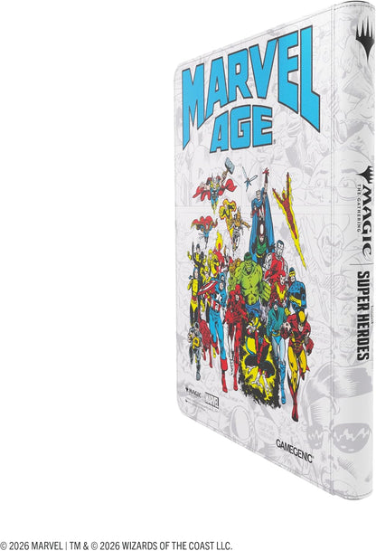 Gamegenic | Magic: The Gathering | Marvel Super Heroes Zip-Up Album 18-Pocket - Marvel Age | Trading Card Game Accessory | Ages 13+