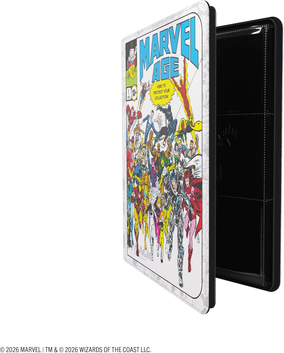 Gamegenic | Magic: The Gathering | Marvel Super Heroes Zip-Up Album 18-Pocket - Marvel Age | Trading Card Game Accessory | Ages 13+