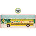 South Park Elementary School Bus Scrivania Pad & Coaster Set - Tappetino da gioco e lavoro antiscivolo ufficiale con bordi rinforzati, 800 × 300 mm + sottobicchiere 100 mm