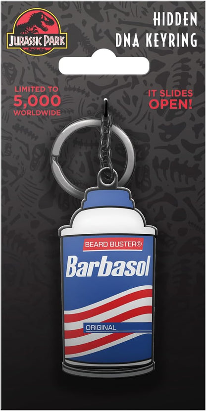 FaNaTtik Jurassic Park Sliding Barbasol Can Schlüsselanhänger, limitierte Auflage 5000, nummerierte Filmrequisite Replik