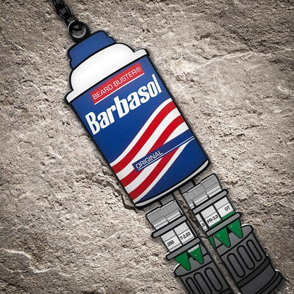 FaNaTtik Jurassic Park Sliding Barbasol Can Schlüsselanhänger, limitierte Auflage 5000, nummerierte Filmrequisite Replik