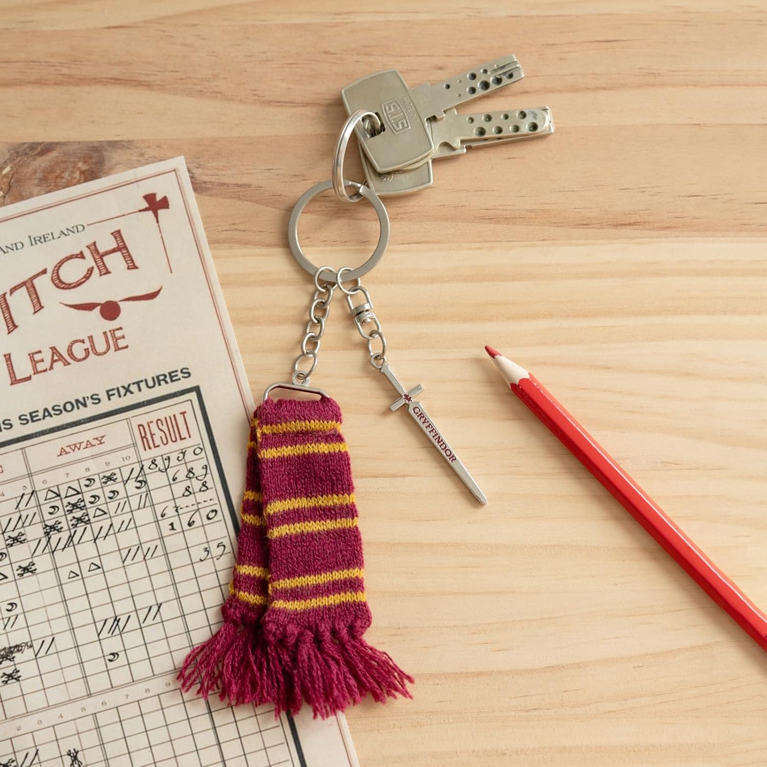 Grupo Erik Schlüsselanhänger Ringe Harry Potter Hogwarts Ravenclaw Schlüsselring - Offizieller Harry Potter Geschenke Fanartikel