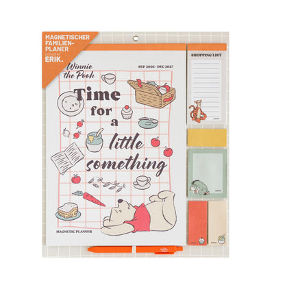Grupo Erik Calendario Famiglia 2027 Winnie the Pooh - Calendario Magnetico Frigo con Penna, Sticky Notes, Shopping List e Stickers | Planner Mensile con Spazi per Note, Set 2026 a Dic 2027 (30 x 35cm
