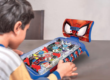 Lexibook JG610SP Marvel Spider-Man elektronisches Flipperspiel, Action-und Reflexspiel für Kinder und Familien, LCD-Bildschirm, Licht-und Soundeffekte, blau/rot