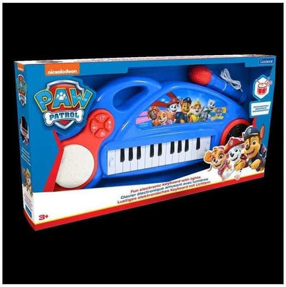Lexibook, La Pat' Patrouille, Piano électronique pour Enfants avec Effets Lumineux, Microphone, Batterie, Haut-Parleur intégré, mélodies de démonstration, Lecteur DJ, Bleu/Rouge, K704PA