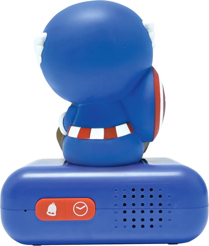 Lexibook, Marvel Avengers, Avengers Nachtlicht Wecker, Sounds und Melodien, Hintergrundbeleuchtetes LCD-Display, Leuchtend, Snooze, RL800AV1
