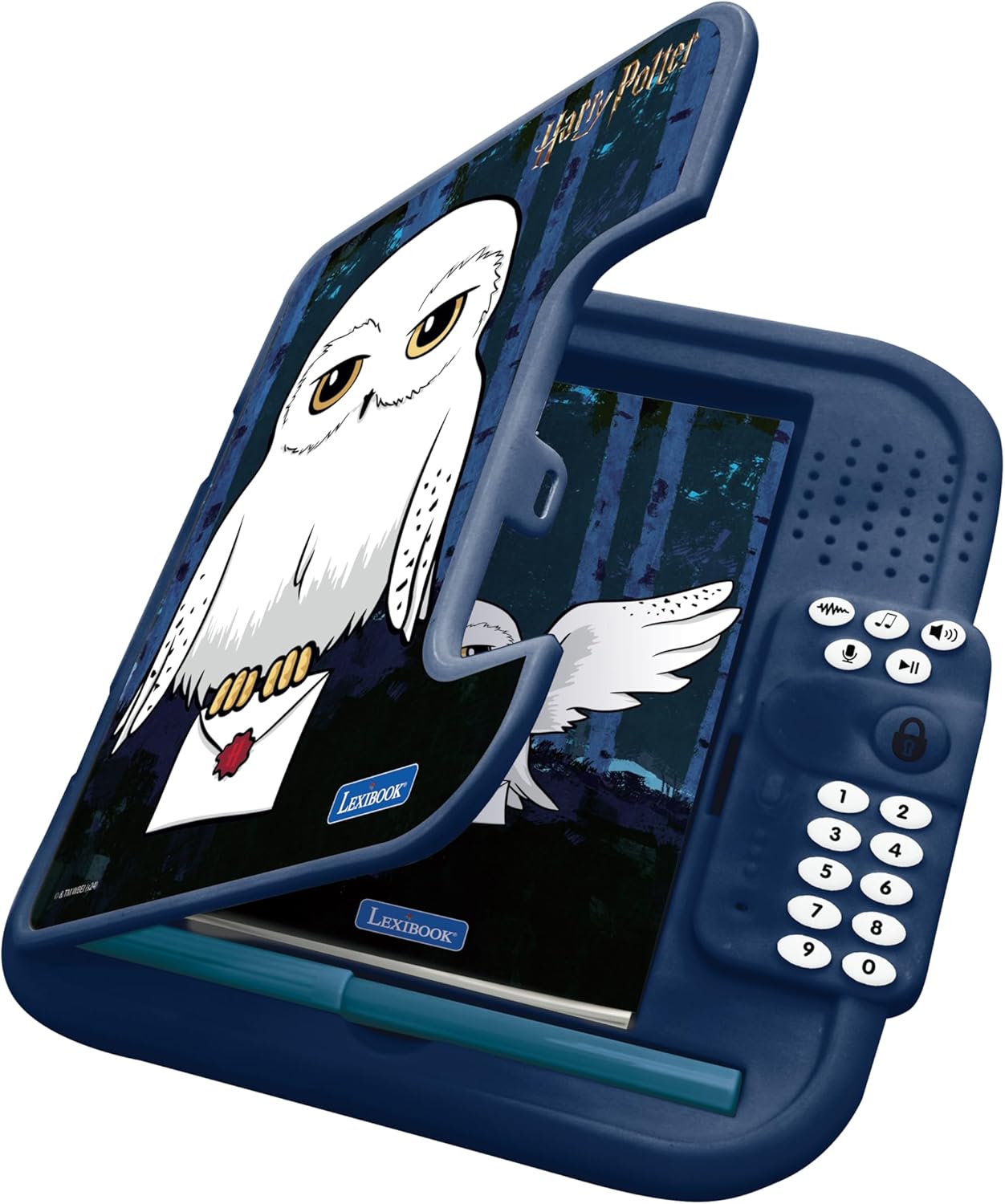 LEXIBOOK, Harry Potter, Hedwige electronic diary with pen and notebook included, interactive, password, fun features, sound effects, Black/White, SD50HP1