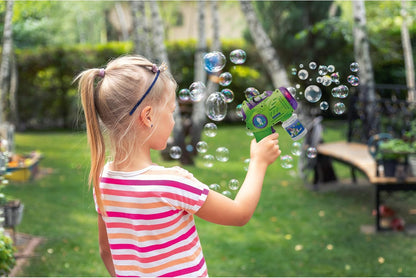 LEXIBOOK, Electronic Bubble Launcher Disney Toy Story, 3D Character Figure, Light and Sound Effects, 100ml Bubble Solution Included, Green/Purple, PRB30TS