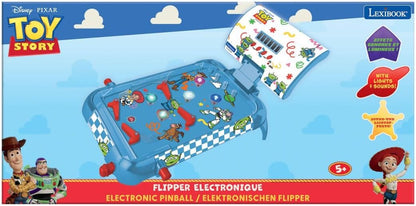 Lexibook, Toy Story, Elektronisches Tisch-Flipper, Digitale Punktanzeige LCD, Geräusche und Lichter, 4 Flipper und 5 Bumper, Verstellbare Ständer, Ball Enthalten, Blau, JG610TS