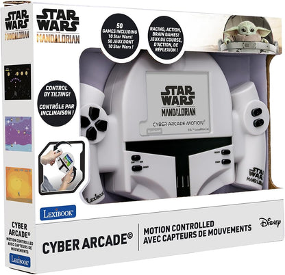 Lexibook, Disney Star Wars, Cyber Arcade Motion® Handheld Console, 50 Games Including 10 Star Wars, Gesture Control, 2.8’’ Color LCD Screen, Adjustable Sound & Brightness, grey, JL3180SW