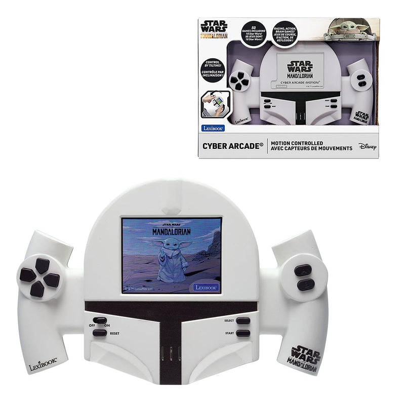 Lexibook, Disney Star Wars, Cyber Arcade Motion® Handheld Console, 50 Games Including 10 Star Wars, Gesture Control, 2.8’’ Color LCD Screen, Adjustable Sound & Brightness, grey, JL3180SW