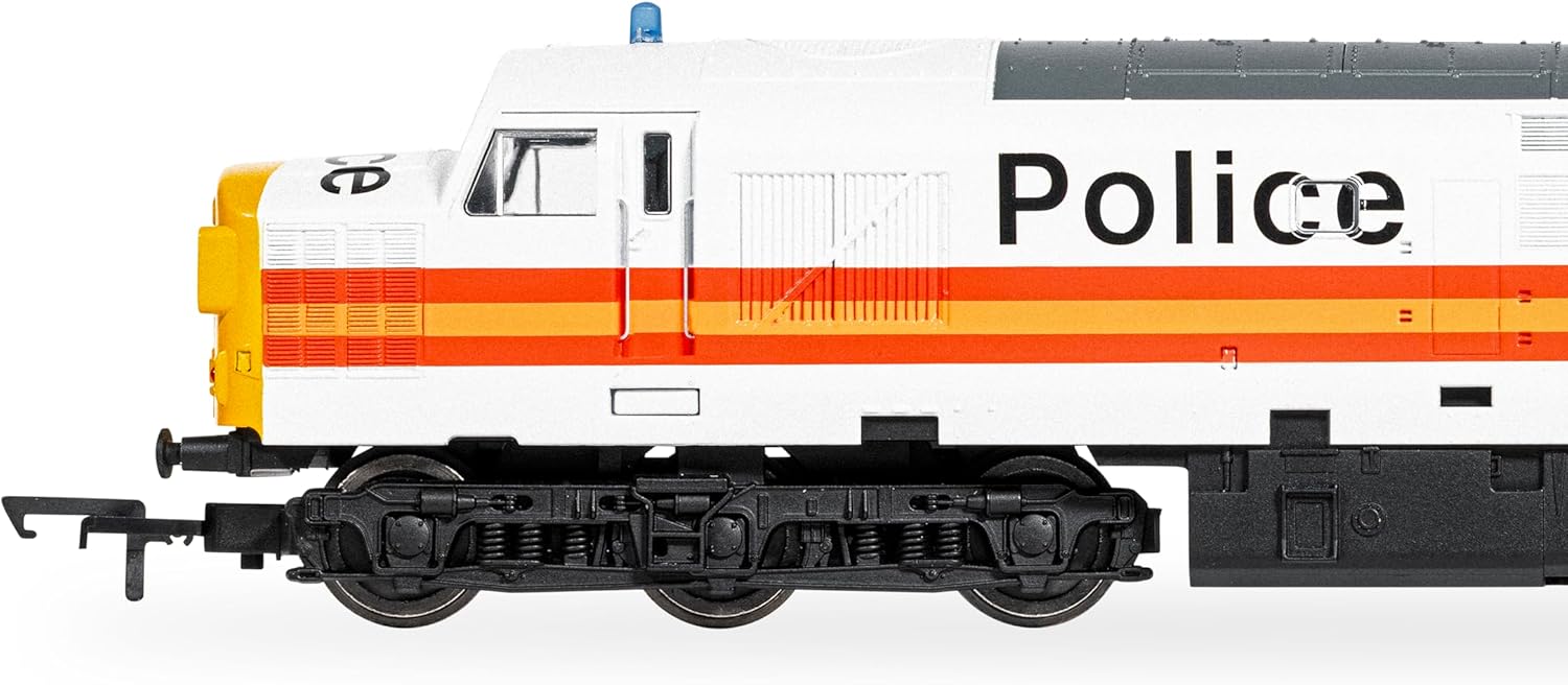 Train Miniature Hornby - R30435TXS Railroad - BR - Class 37 - '37093' aux Couleurs de la Police (avec Son DCC) - Époque 8