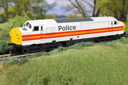 Train Miniature Hornby - R30435TXS Railroad - BR - Class 37 - '37093' aux Couleurs de la Police (avec Son DCC) - Époque 8