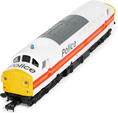 Train Miniature Hornby - R30435TXS Railroad - BR - Class 37 - '37093' aux Couleurs de la Police (avec Son DCC) - Époque 8