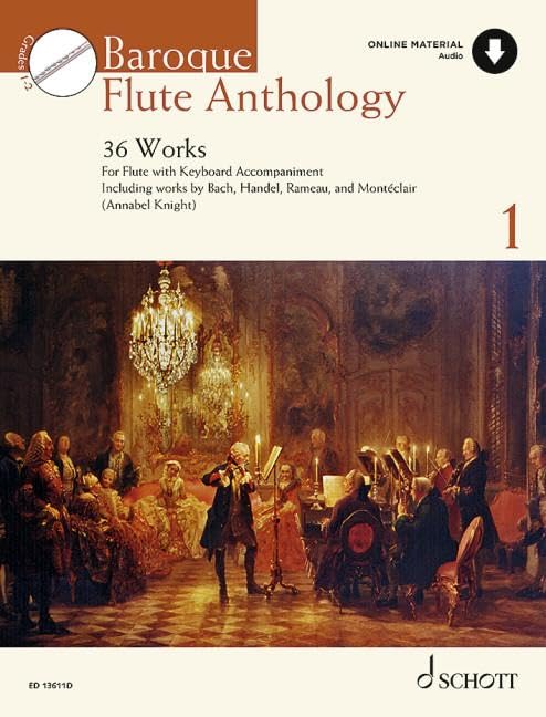 Baroque Flute Anthology: 36 Werke. Band 1. Flöte. (Schott Anthology Series, Band 1