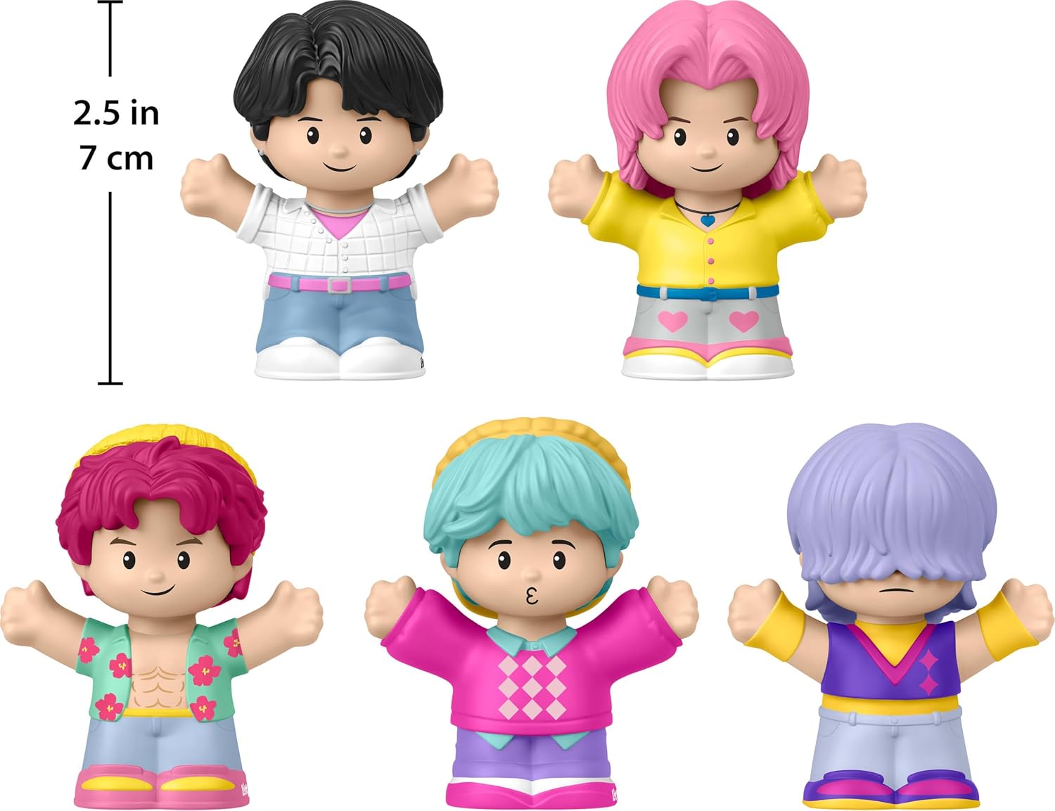 Little People Collector Kpop Demon Hunters: Saja Boys Special Edition Set for Movie Fans, 5 Figures in a Display Package