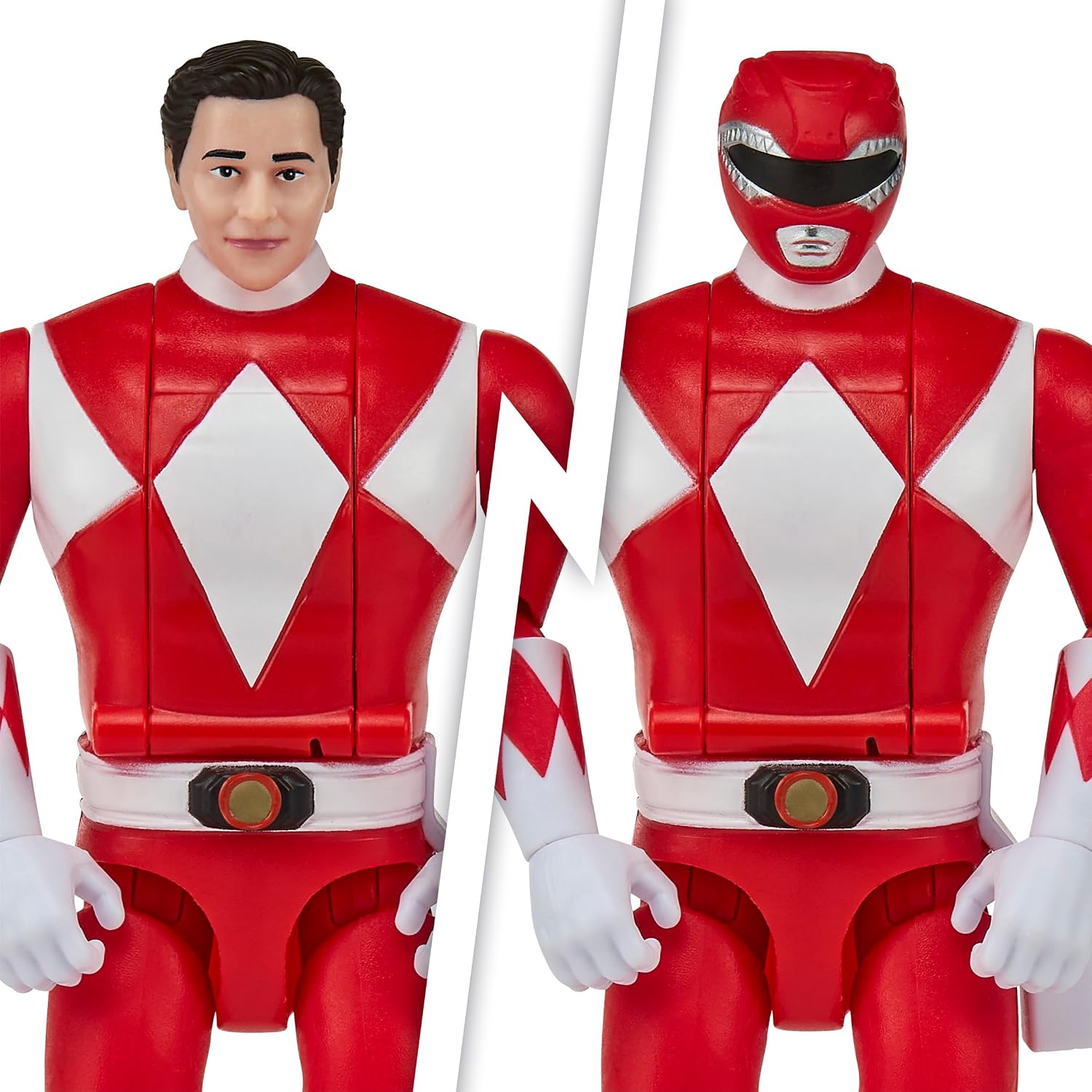 Power Rangers Rocky Red Ranger Action Figure – Mighty Morphin Character Toy with Power Sword & Red Dragon Thunderzord Theme, Collectible Kids Figure