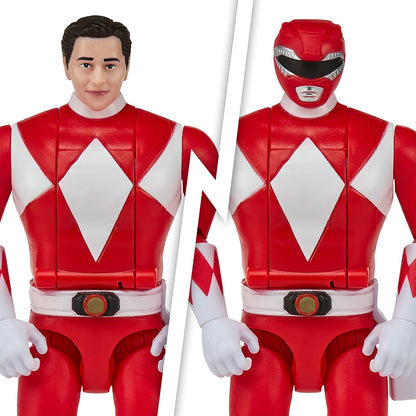 Power Rangers Rocky Red Ranger Action Figure – Mighty Morphin Character Toy with Power Sword & Red Dragon Thunderzord Theme, Collectible Kids Figure