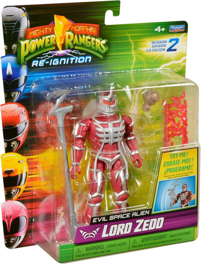 Power Rangers Lord Zedd Action Figure – Mighty Morphin Villain Toy with Staff Action Feature, Classic TV Series Collectible Figure for Kids & Fans