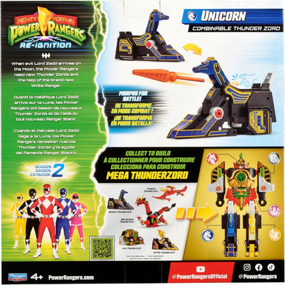 Power Rangers Playmates Toys Mighty Morphin Re-Ignition - Licorne Combinable Thunderzord (Saison 2