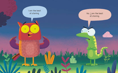 Owl vs Gecko: The Stare-Off!