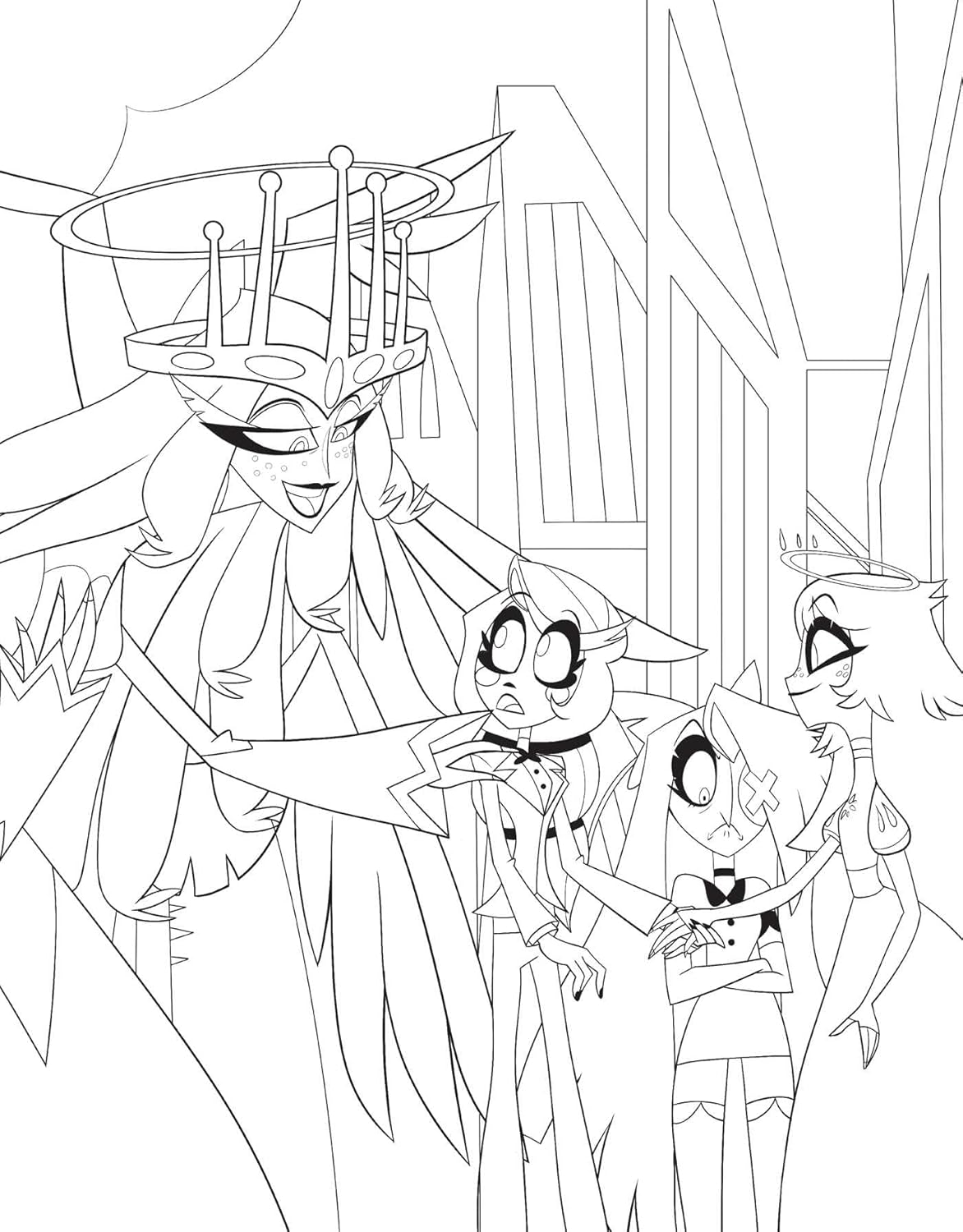 Hazbin Hotel: The Official Coloring Book