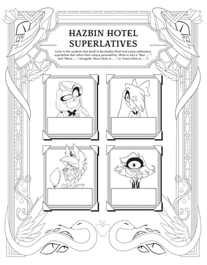 Hazbin Hotel: The Official Coloring Book
