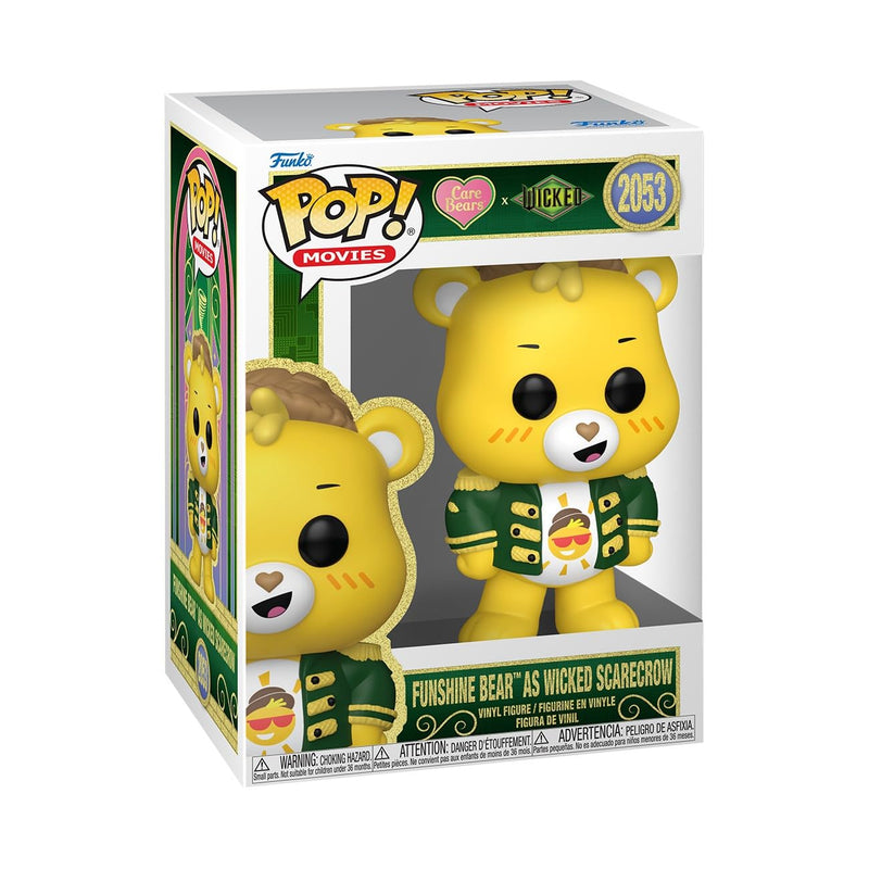 Funko POP! Movies: Wicked x Care Bears - Funshine Bear Scarecrow - Figura in vinile da collezione - Idea regalo - Prodotto ufficiale - Giocattoli per bambini e adulti