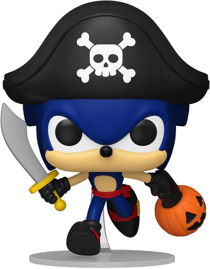 Funko POP! Games: Sonic the Hedgehog - Sonic as Pirate | Gadget Ufficiale - Personaggio in Vinile da Collezione da Esporre - Idea Regalo Compleanno per Fan e Collezionisti
