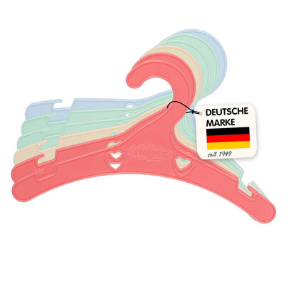Poppenhangers Pastelkleuren - 6st.