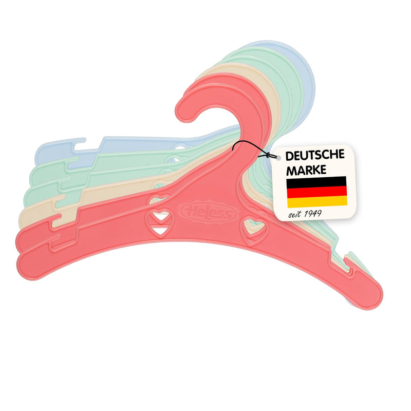 Poppenhangers Pastelkleuren - 6st.