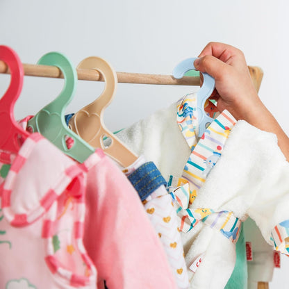 Poppenhangers Pastelkleuren - 6st.