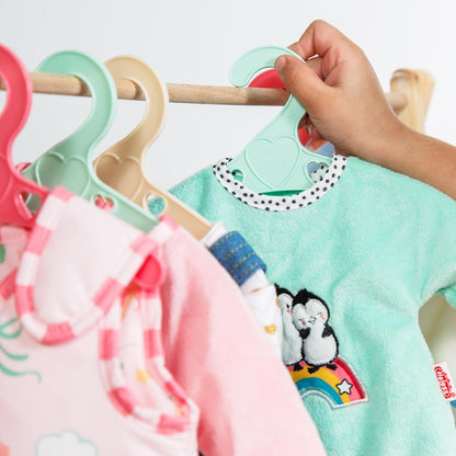 Poppenhangers Pastelkleuren - 6st.