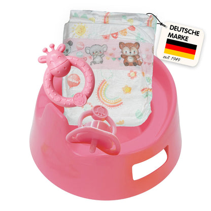 Poppenpotje met Accessoires Roze - 15cm