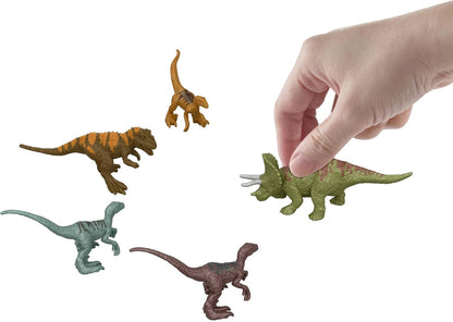 Mattel Jurassic World - Calendario dell'Avvento 2026, 24 giorni di sorprese a tema Visitatori dell'isola di Jurassic Park, include mini dinosauri, personaggio e accessori, 4+ anni, JLD23