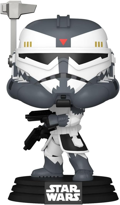 Funko POP! Star Wars: Clone Wars - Comm Wolffe - Sammelbare Vinylfigur - Geschenkidee - Offizielles Merchandise - Spielzeug für Kinder & Erwachsene - Modellfigur für Sammler und zur Ausstellung
