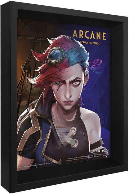 Pyramid International Poster lenticolare Arcane 3D (con cornice) - Arcane 3D Motion Wall Art, stampa lenticolare incorniciata, perfetto per i fan della serie, ideale per casa, ufficio o regalo