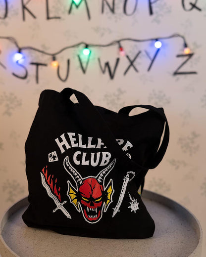 Grupo Erik Tote Bag, Stranger Things Einkaufstasche, Stofftasche aus Baumwoll, Leichte Tragetasche