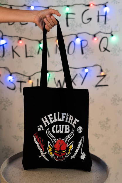Grupo Erik Tote Bag, Stranger Things Einkaufstasche, Stofftasche aus Baumwoll, Leichte Tragetasche