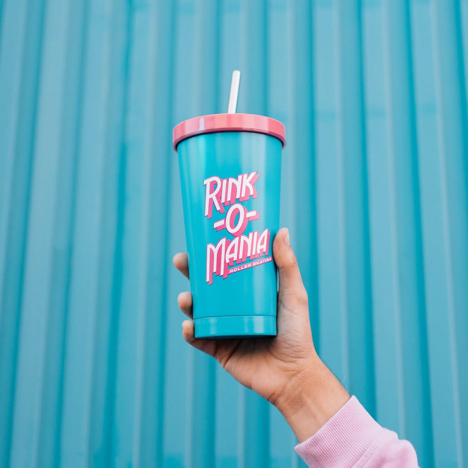Grupo Erik Thermobecher 500ml Stranger Things - Kaffeebecher to go Thermo Trinkbecher mit Deckel und Strohhalm - Offizieller Stranger Things Merch
