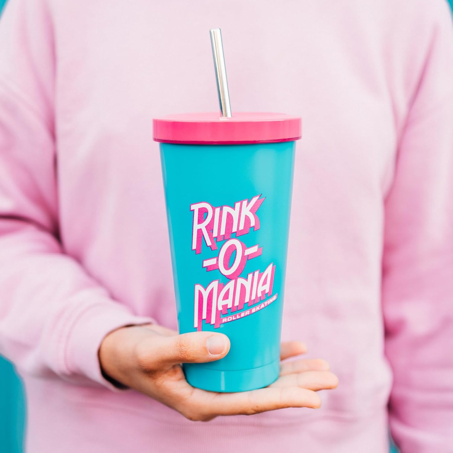 Grupo Erik Thermobecher 500ml Stranger Things - Kaffeebecher to go Thermo Trinkbecher mit Deckel und Strohhalm - Offizieller Stranger Things Merch