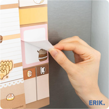 Grupo Erik Calendario Famiglia 2027 Pusheen - Calendario Magnetico Frigo con Penna, Sticky Notes, Shopping List e Stickers | Planner Mensile con Spazi per Note, Set 2026 a Dic 2027 (30 x 35cm