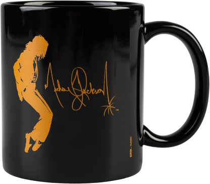 Grupo Erik Tazza Michael Jackson - Tazza Colazione Ceramica con Colori Vivaci e Stampa di Alta Qualità 350 ml, Adatte a Lavastoviglie e Microonde | Tazzine Caffe Particolari